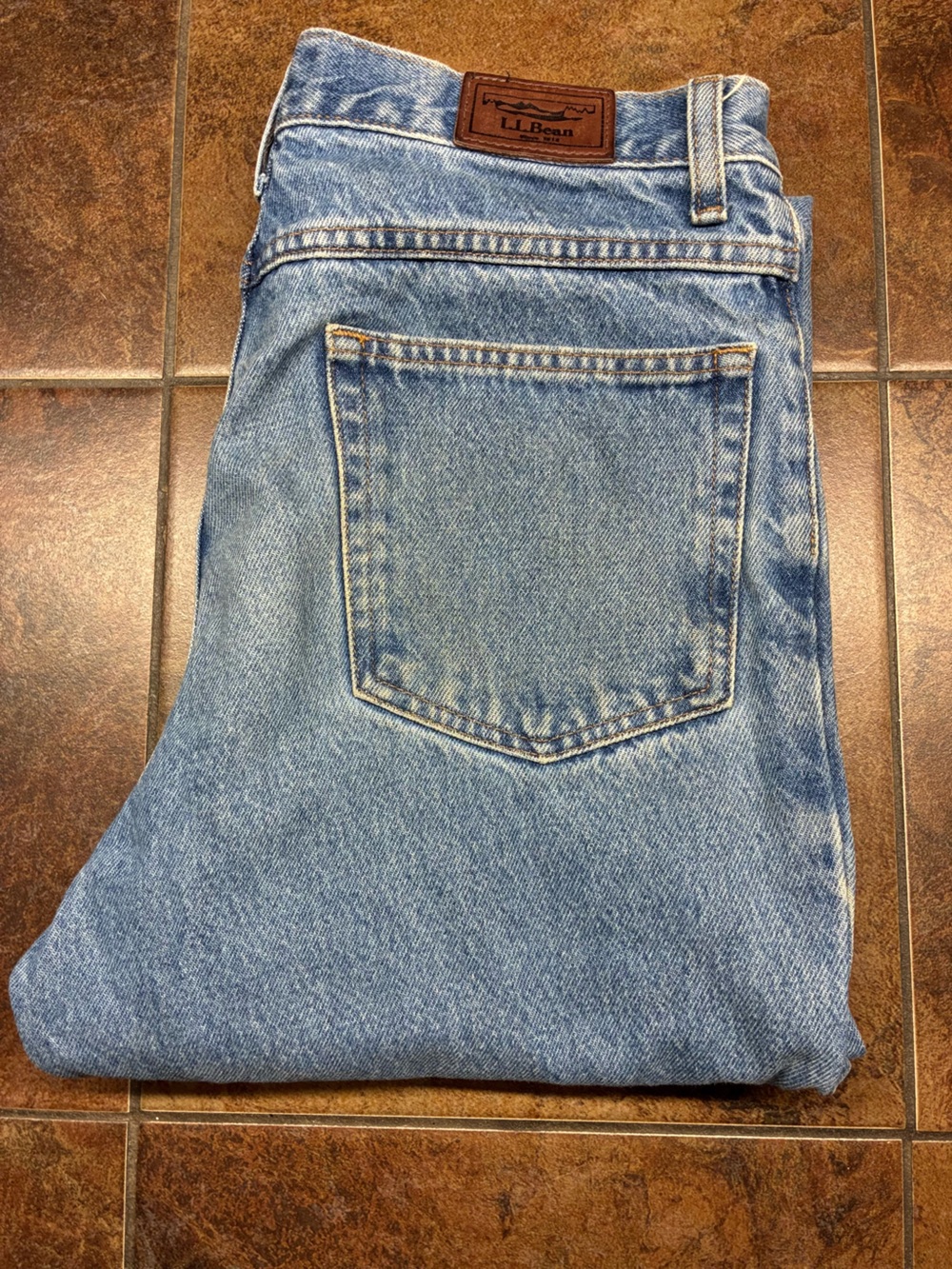 L.L. Bean Men's Classic Light Blue Relaxed Jeans